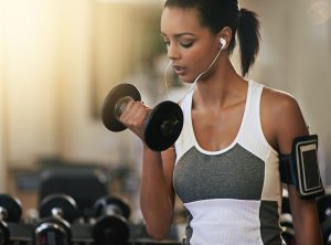 She never skips a gym session
